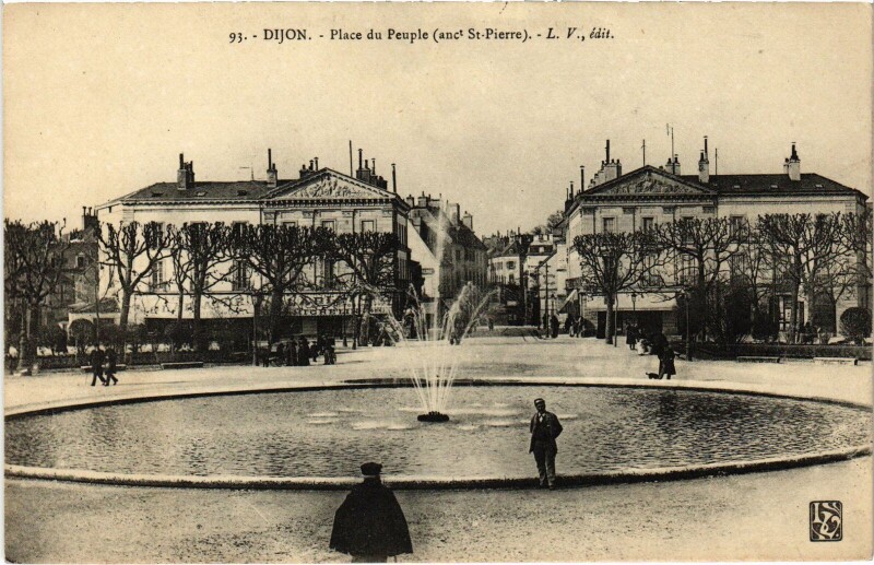 Carte postale ancienne Dijon Place du Peuple France à Dijon