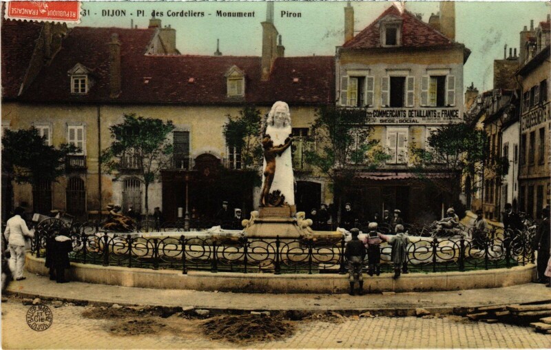 Carte postale ancienne Dijon Des Cordelliers-Monument France à Dijon