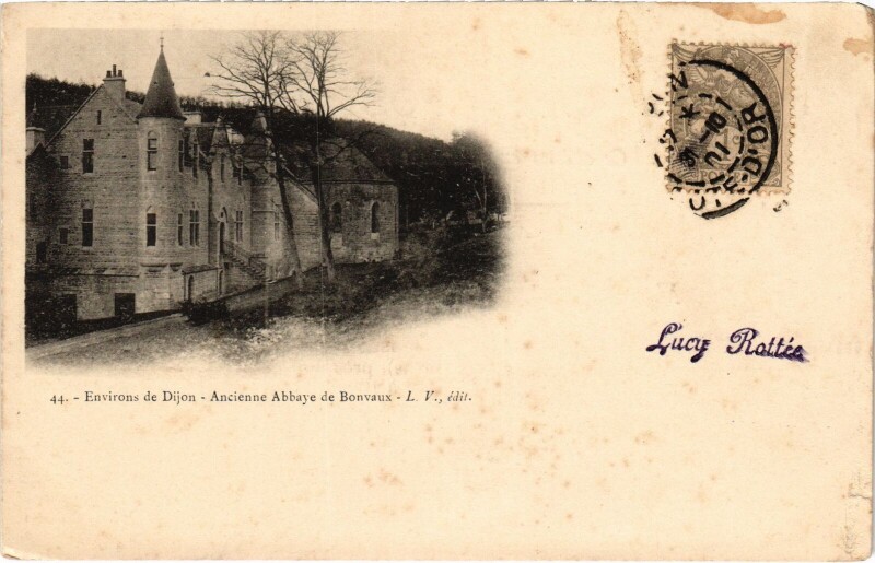 Carte postale ancienne Environs de Dijon Ancienne Abbaye de Bonvaux France à Dijon