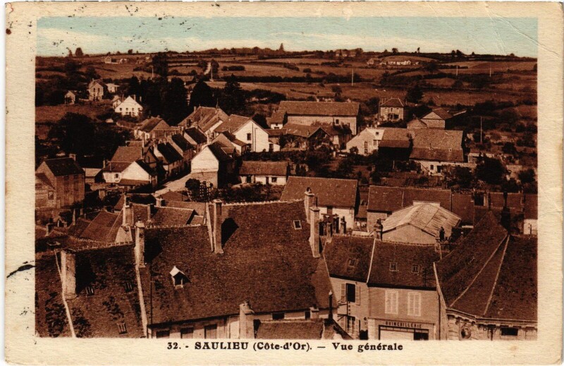 Carte postale ancienne Saulieu Vue Generale France à Saulieu