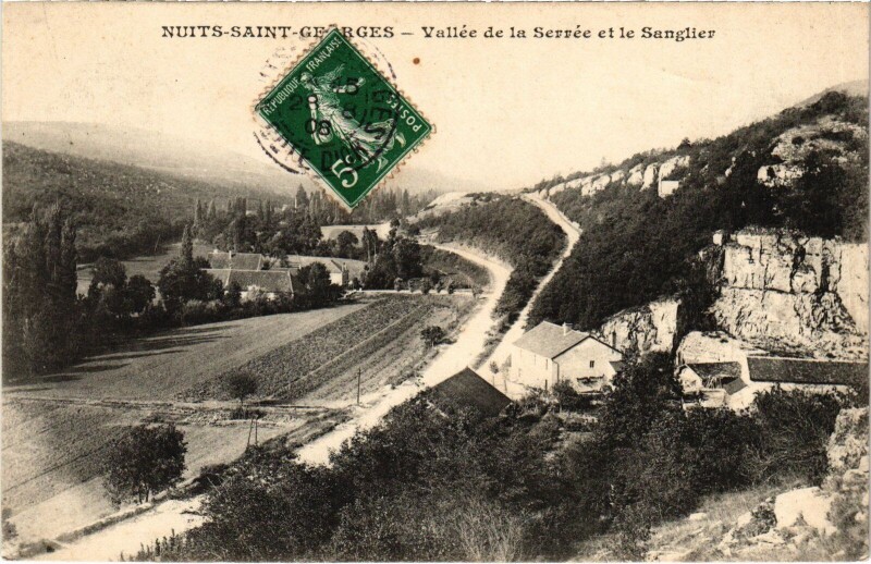 Carte postale ancienne Nuits-Saint-Georges Vallee de la Serree et le Sanglier France à Nuits-Saint-Georges