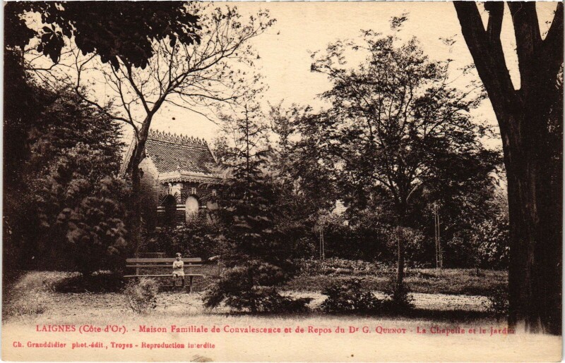 Carte postale ancienne Laignes Maison Familiale France à Laignes