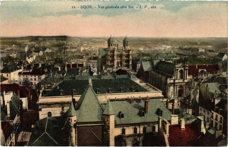 Carte postale ancienne Dijon Vue Generale cote Est. France à Dijon