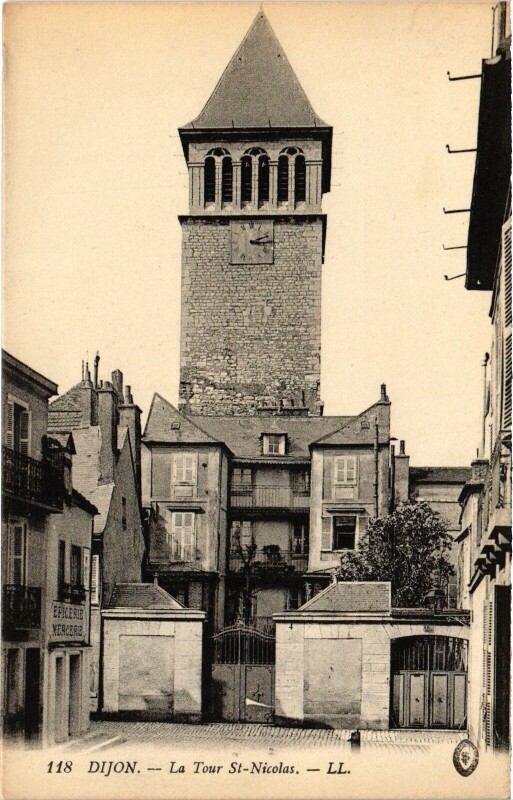 Carte postale ancienne Dijon La Tour Saint-Nicolas France à Dijon