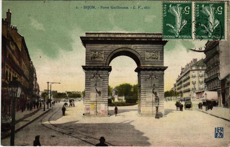 Carte postale ancienne Dijon Porte Guillaume France à Dijon