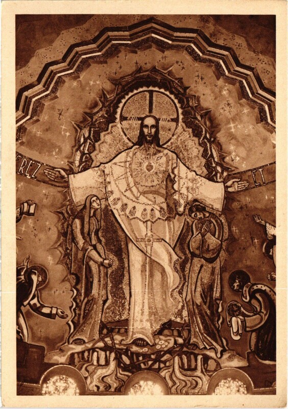 Carte postale ancienne Dijon Sanctuaire Diocesain du Sacre Coeur France à Dijon