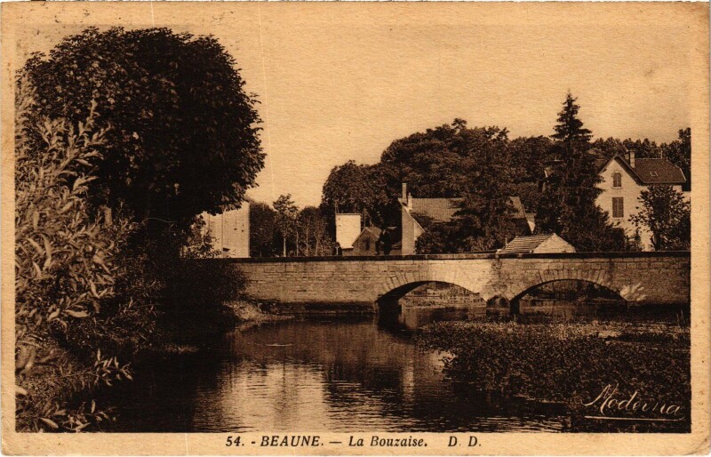 Carte postale ancienne Beaune La Bouzaise France à Beaune