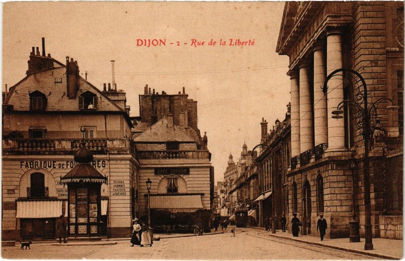 Carte postale ancienne Dijon Rue de la Liberte France à Dijon