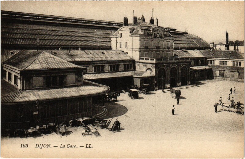 Carte postale ancienne Dijon La Gare France à Dijon