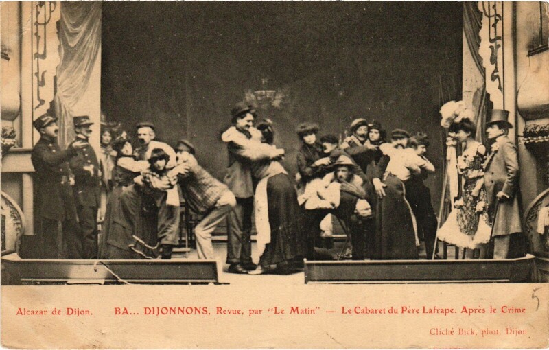 Carte postale ancienne Dijon Le Cabaret du Pere Lafrape France à Dijon
