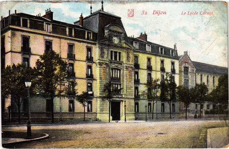 Carte postale ancienne Dijon Le Lycee Carnot France à Dijon