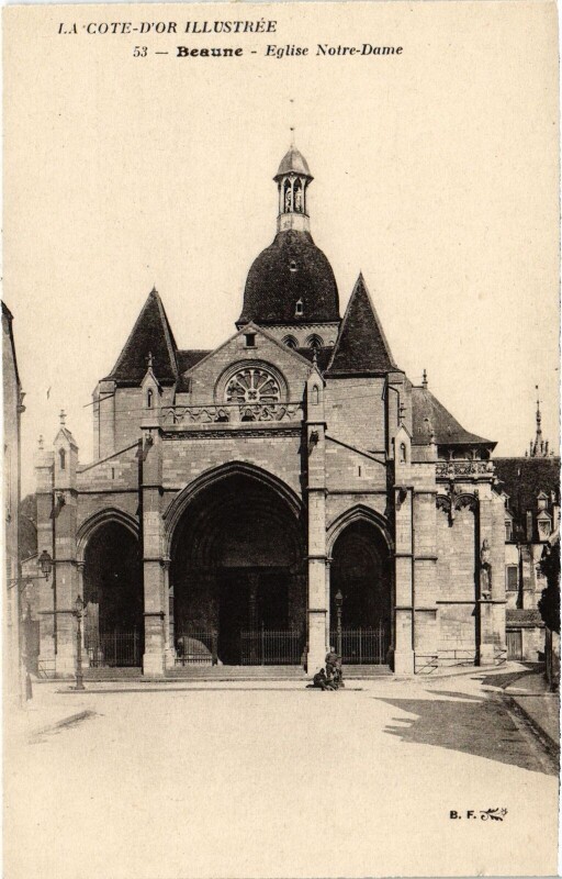 Carte postale ancienne Beaune Eglise Notre Dame France à Beaune