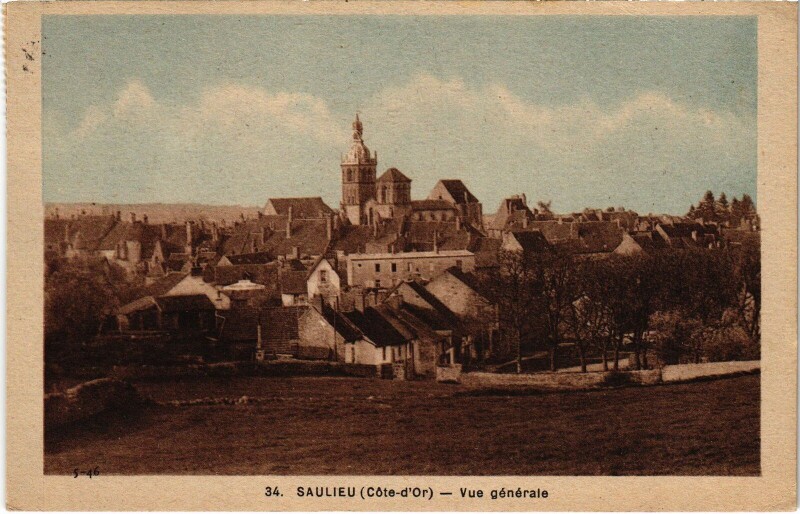 Carte postale ancienne Saulieu Vue Generale France à Saulieu