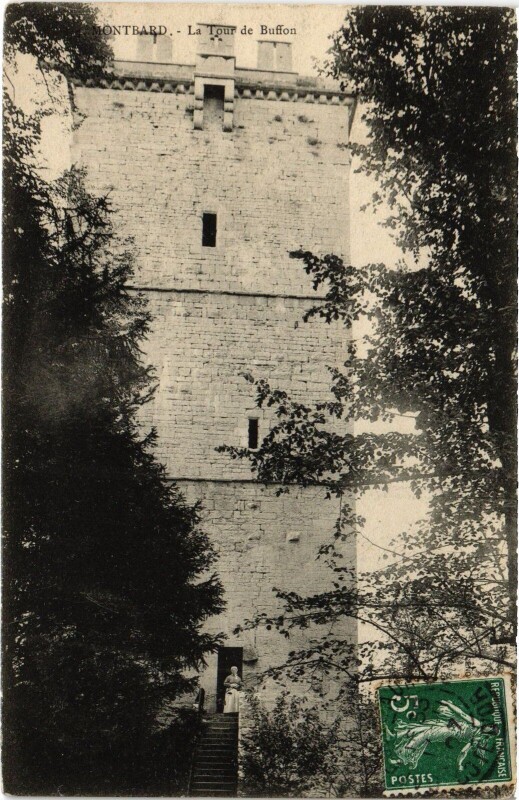 Carte postale ancienne Montbard La Tour de Buffon France à Buffon