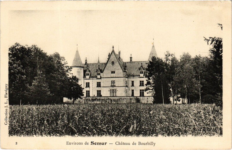 Carte postale ancienne Semur Chateau de Bourbilly France
