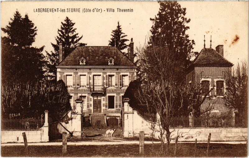 Carte postale ancienne Labergement-les-Seurre Villa Thevenin France à Seurre
