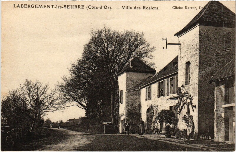 Carte postale ancienne Labergement-les-Seurre Villa des Rosiers France à Seurre