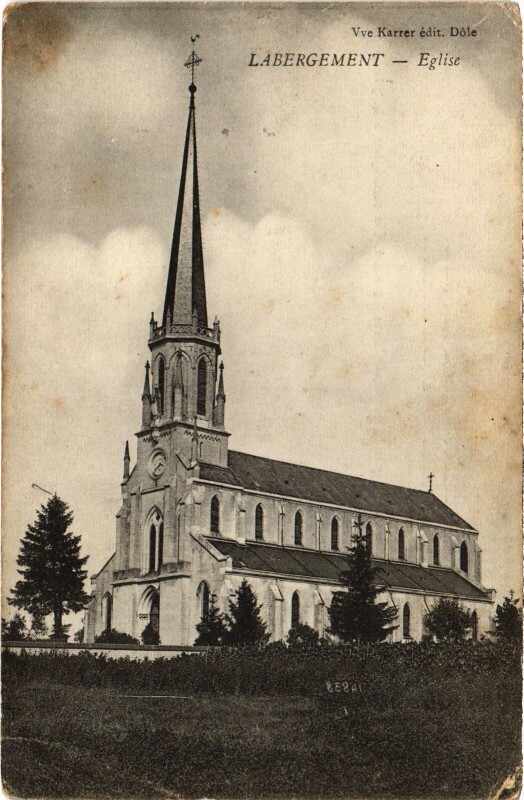 Carte postale ancienne Labergement-les-Seurre Eglise France à Seurre