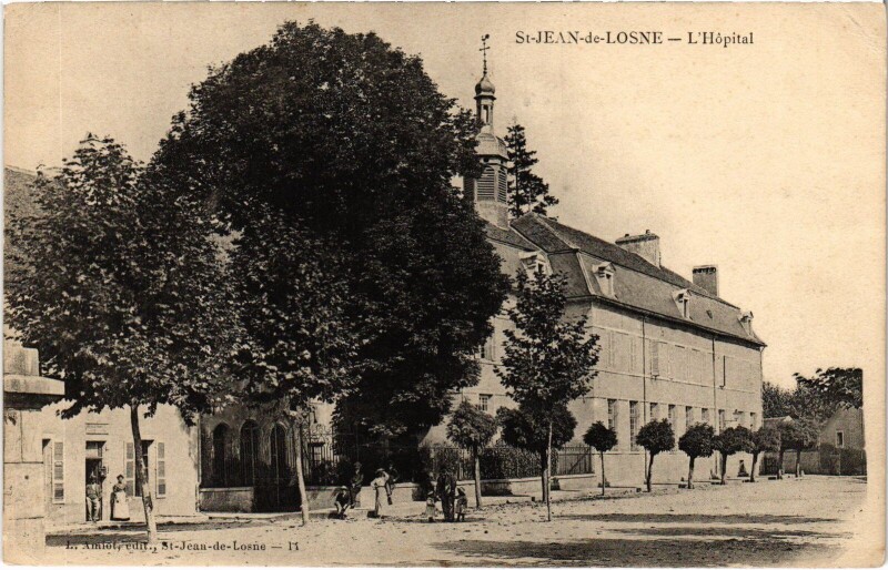 Carte postale ancienne Saint-Jean-de-Losne L'Hopital France à Losne
