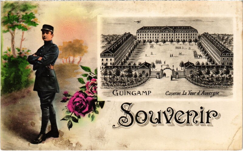 Carte postale ancienne Souvenir de Guingamp France