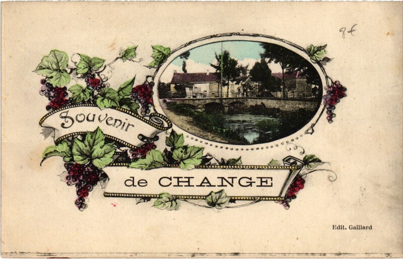 Carte postale ancienne Souvenir de Change France