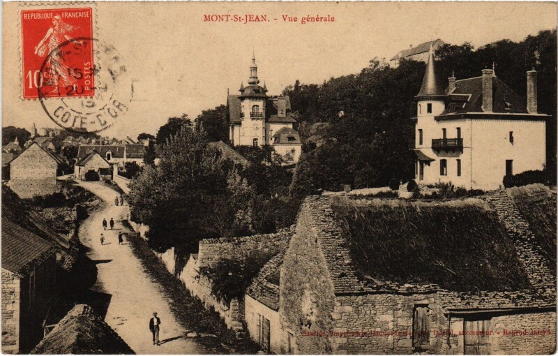 Carte postale ancienne Mont Saint-Jean Vue Generale France à Mont-Saint-Jean