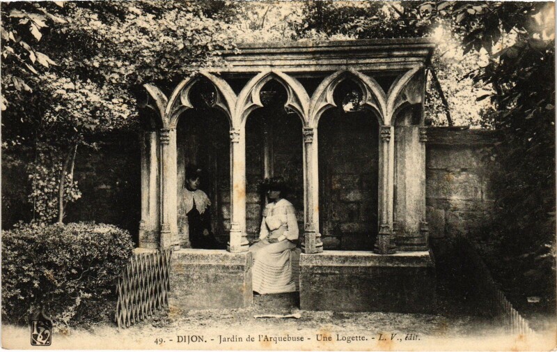 Carte postale ancienne Dijon Jardin de l'Arguebuse France à Dijon
