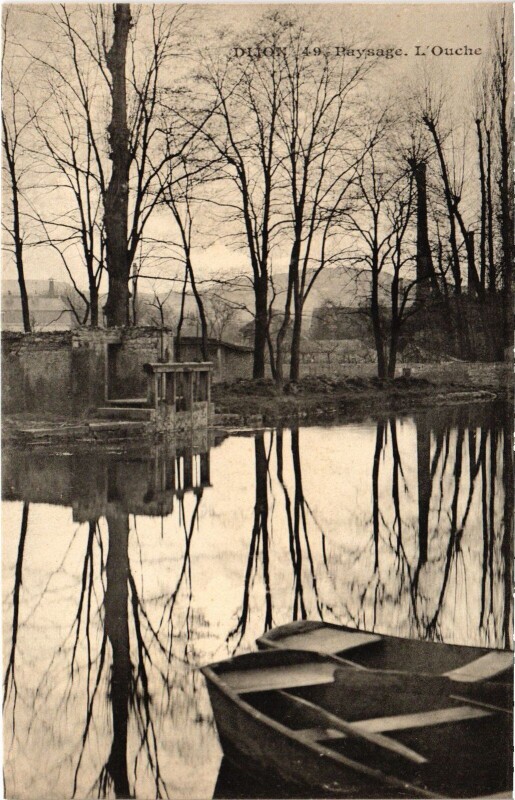 Carte postale ancienne Dijon Paysage l'Ouche France à Dijon