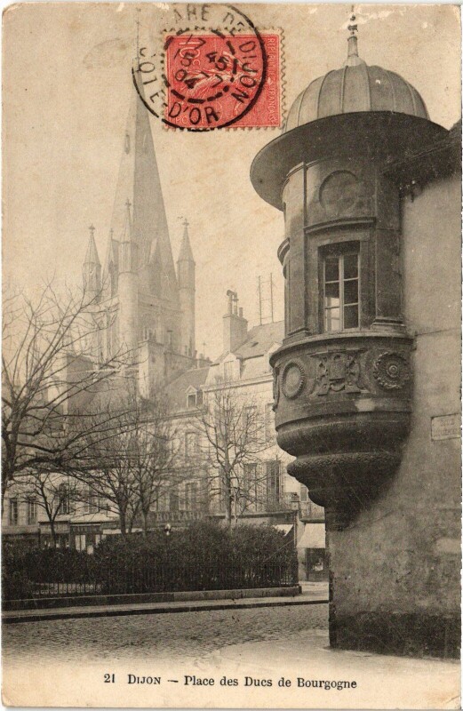 Carte postale ancienne Dijon Place des Ducs de Bourgogne France à Dijon