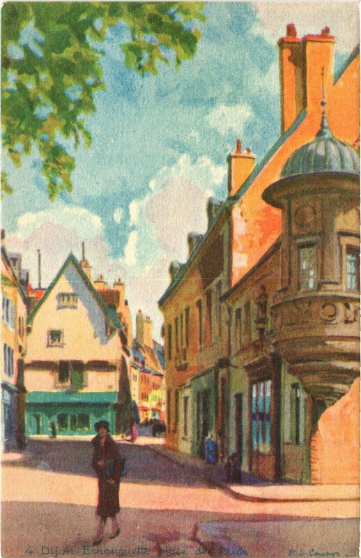 Carte postale ancienne Dijon Echouguette place des Ducs France à Dijon