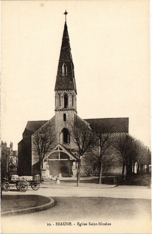 Carte postale ancienne Beaune Eglise Notre-Dame France à Beaune
