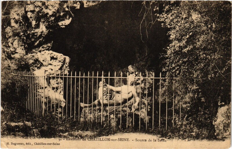 Carte postale ancienne Chatillon s Seine Source de la Seine France