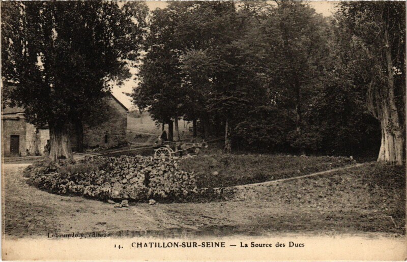Carte postale ancienne Chatillon s Seine La Source des Ducs France