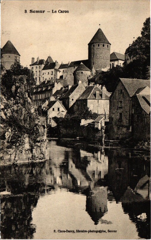 Carte postale ancienne Semur Le Caron France