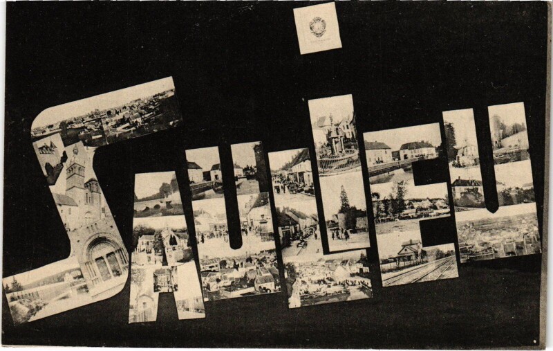 Carte postale ancienne Souvenir de Saulieu France à Saulieu