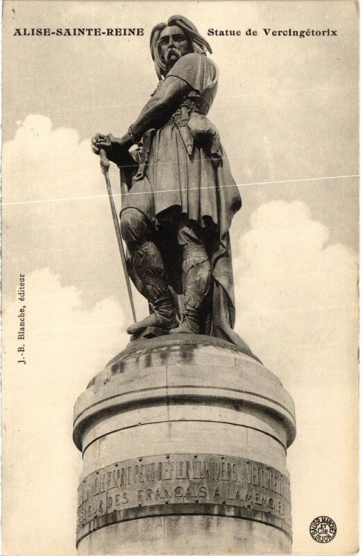 Carte postale ancienne Alise Sainte-Reine Statue de Vercingetorix France à Alise-Sainte-Reine