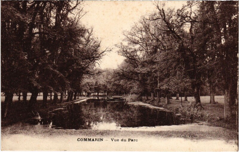 Carte postale ancienne Commarin Vue du Parc France à Commarin