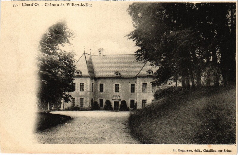 Carte postale ancienne Chateau de Villiers le Duc France à Villiers-le-Duc