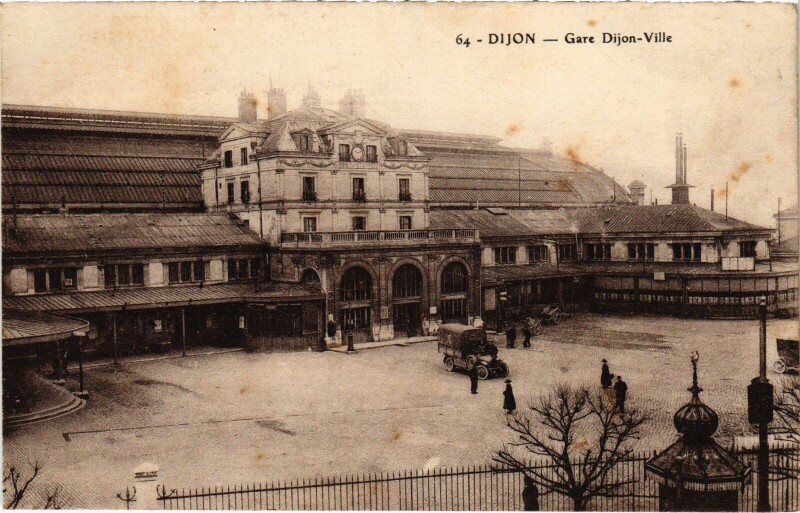 Carte postale ancienne Dijon Gare Dijon-Ville France à Dijon