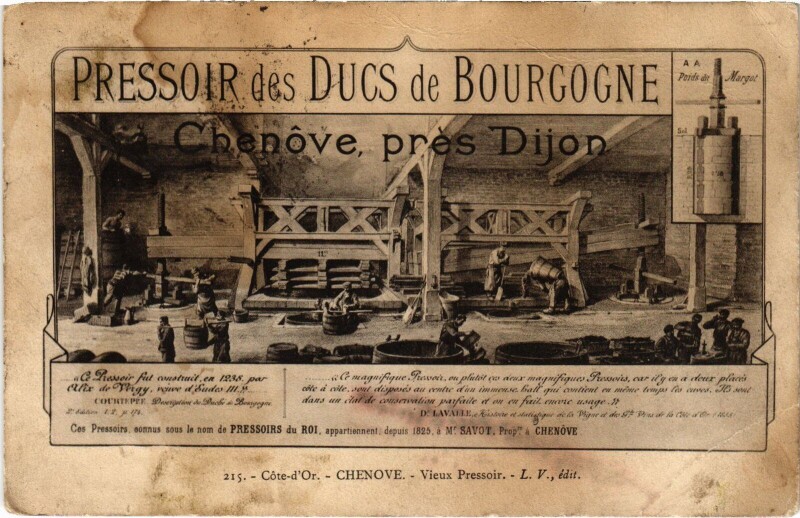 Carte postale ancienne Dijon Pressoir des Ducs de Bourgogne France à Dijon
