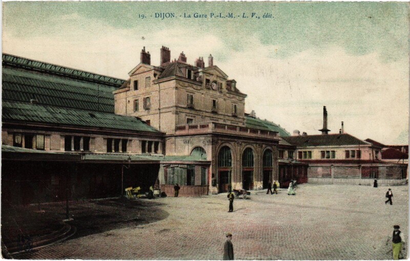 Carte postale ancienne Dijon La Gare France à Dijon