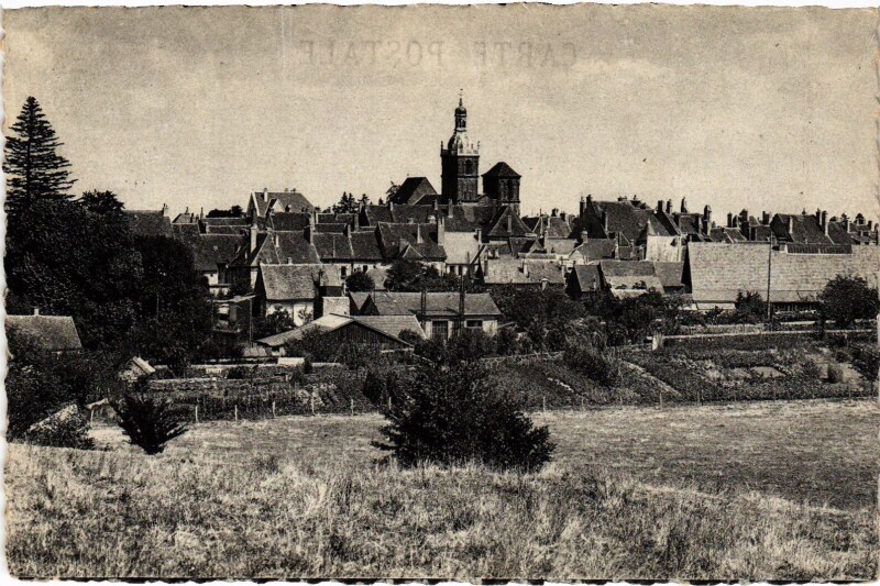 Carte postale ancienne Saulieu Vue Generale France à Saulieu
