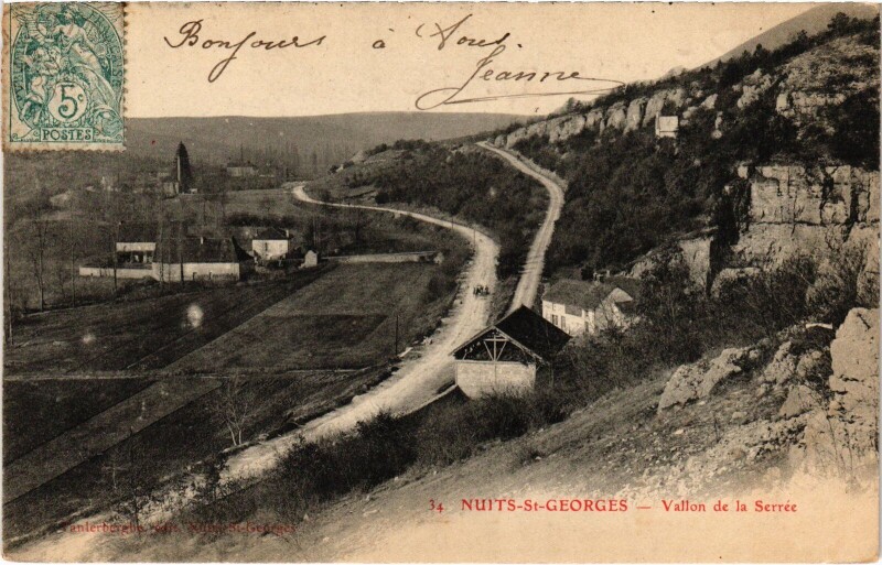 Carte postale ancienne Nuits-Saint-Georges Vallon de la Serree France à Nuits-Saint-Georges