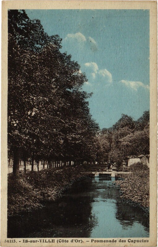 Carte postale ancienne Is-Sur-Tille Promenade des Capucins France à Is-sur-Tille