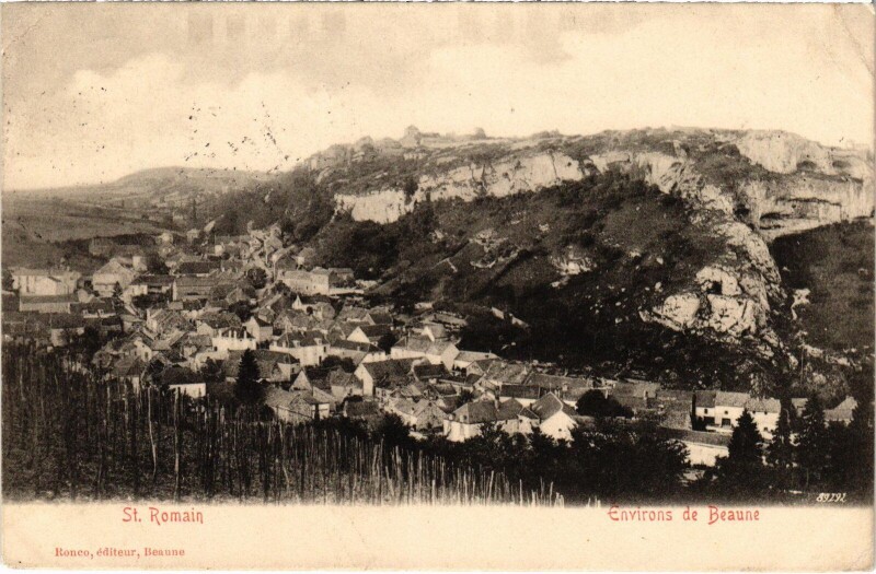 Carte postale ancienne Saint-Romain environs de Beaune France à Beaune