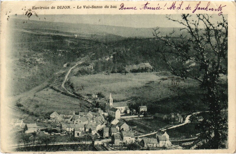 Carte postale ancienne Environs de Dijon Le Val-Suzon du bas France à Dijon