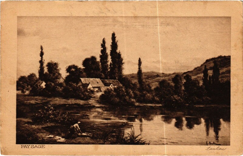 Carte postale ancienne Saulieu Paysage France à Saulieu