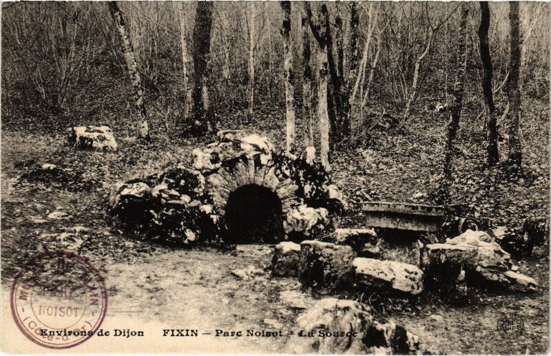 Carte postale ancienne Fixin Parc Noisot, La Source France à Fixin