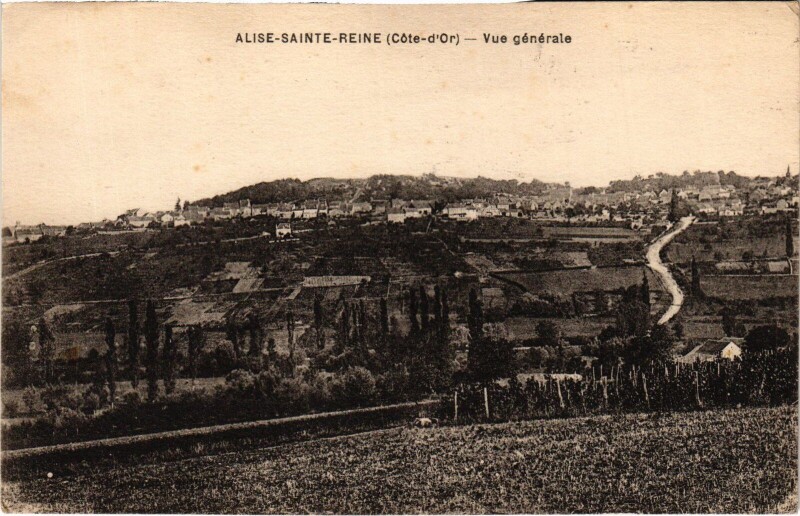 Carte postale ancienne Alise Sainte-Reine Vue Generale France à Alise-Sainte-Reine