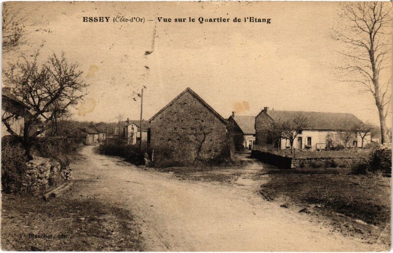 Carte postale ancienne Essey Vue sur le Quartier de l'Etang France à Essey